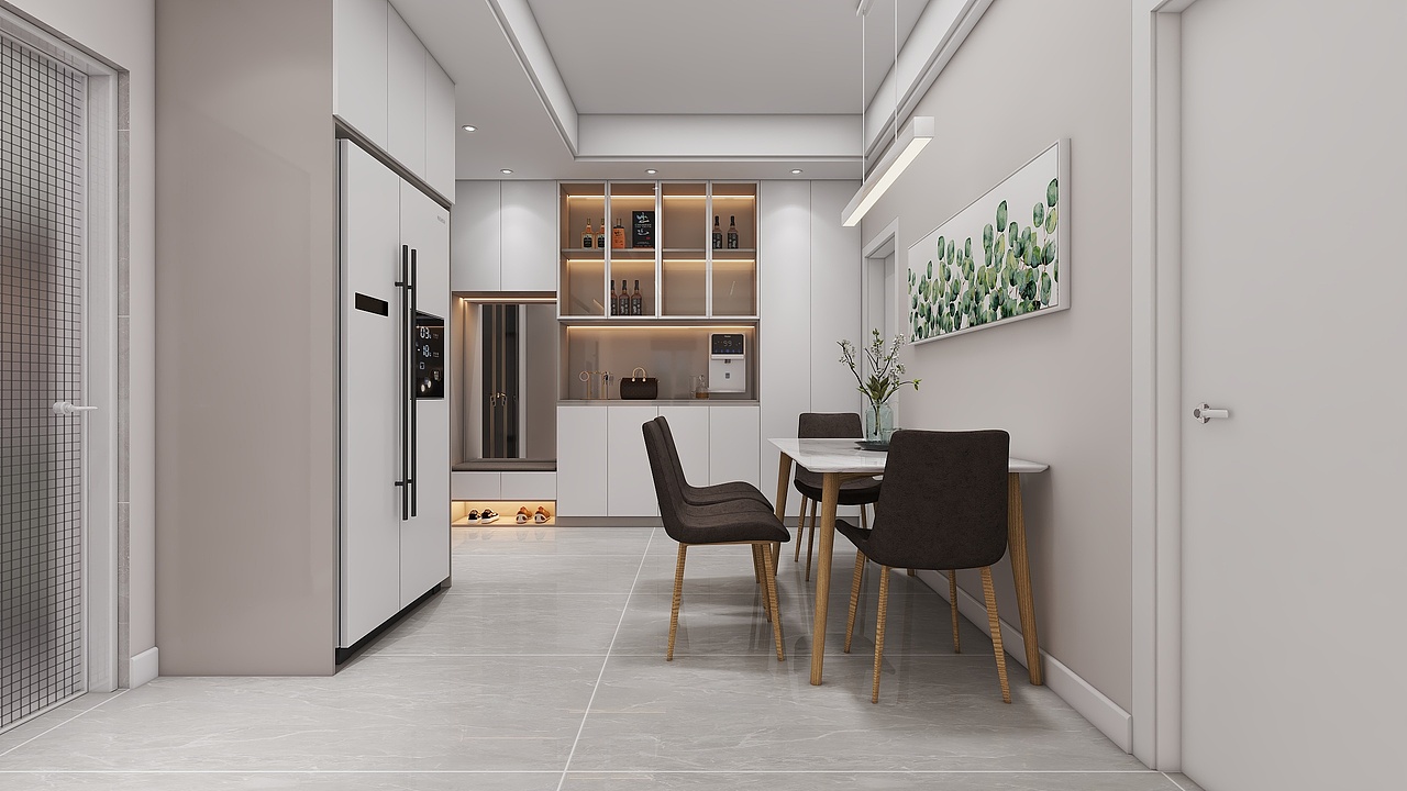 四川眉山通威城市森林花园(149平方现代简约三居室)