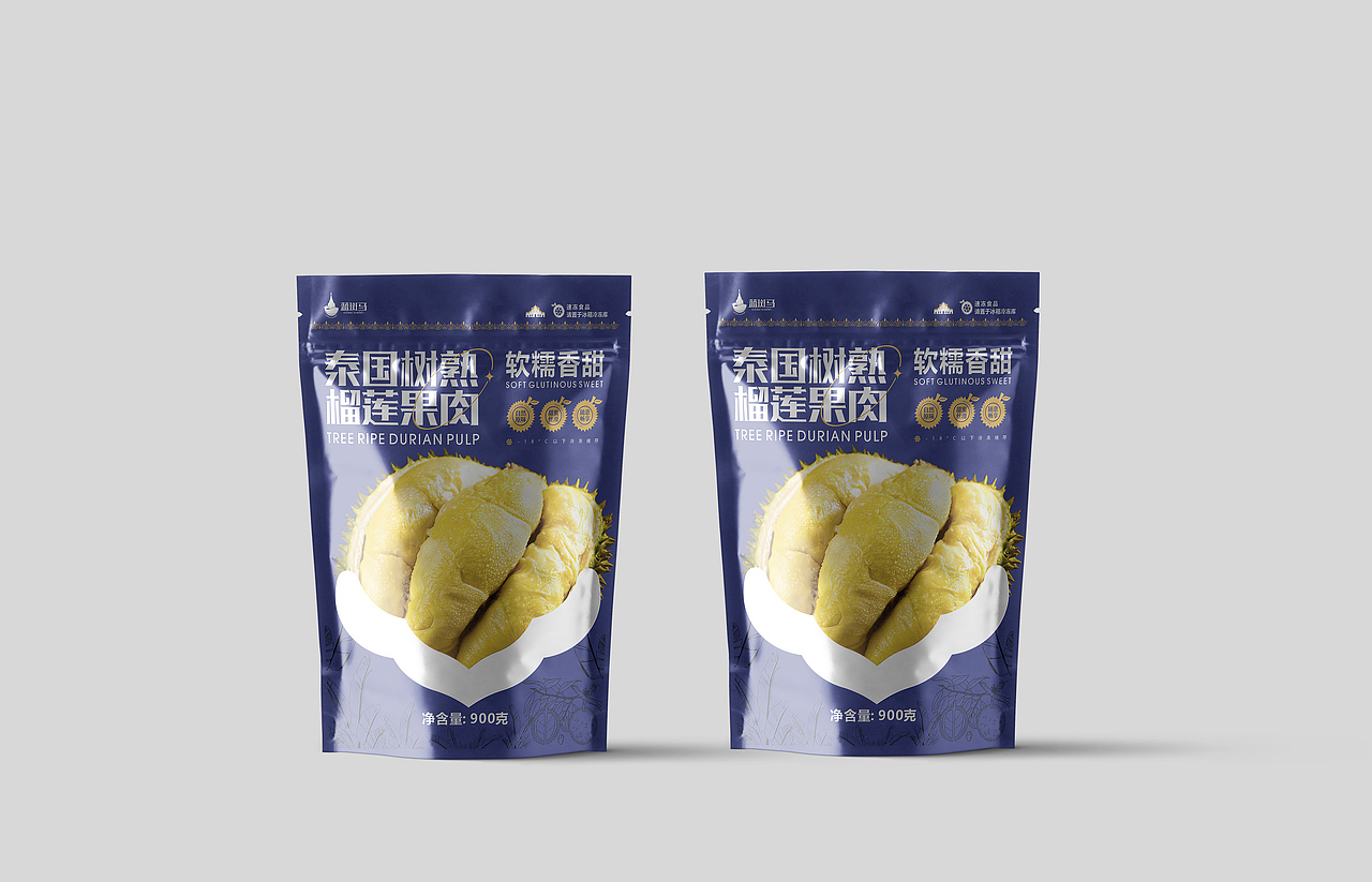 榴莲系列产品包装形象