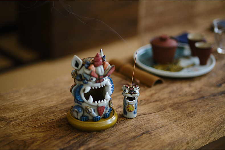 器十二原创设计烛照神兽摆件