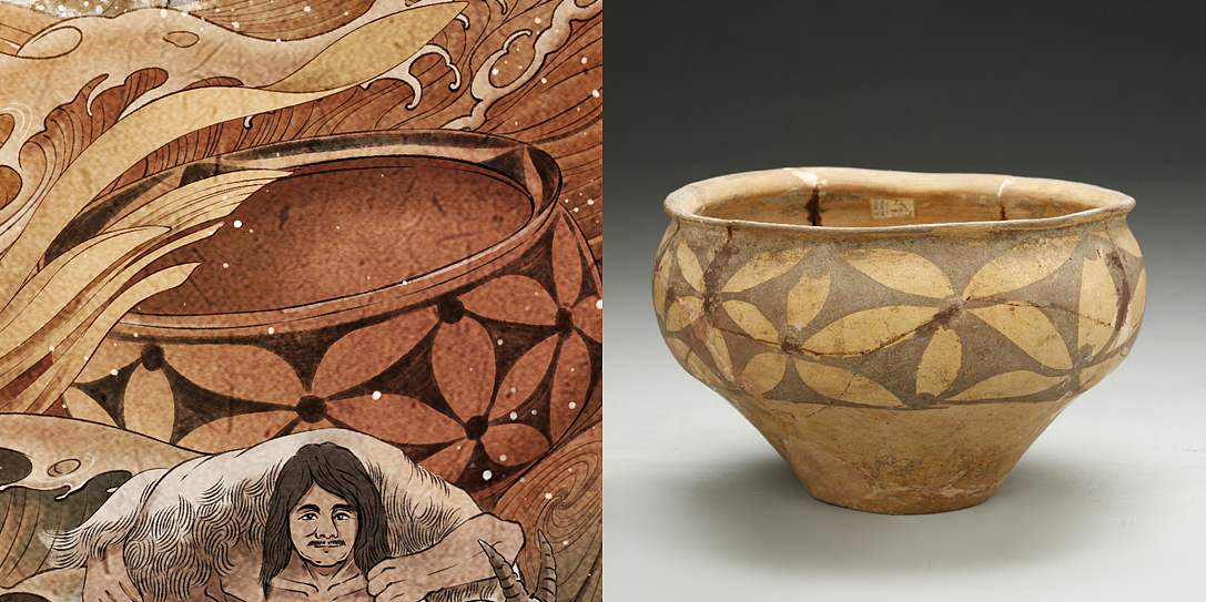 河南省博物院-仰韶彩陶文化（图ZMjk5NzU1MDQ4） - 商业插画 - 站酷设计师葡萄树夏原创素材 - 站酷ZCOOL