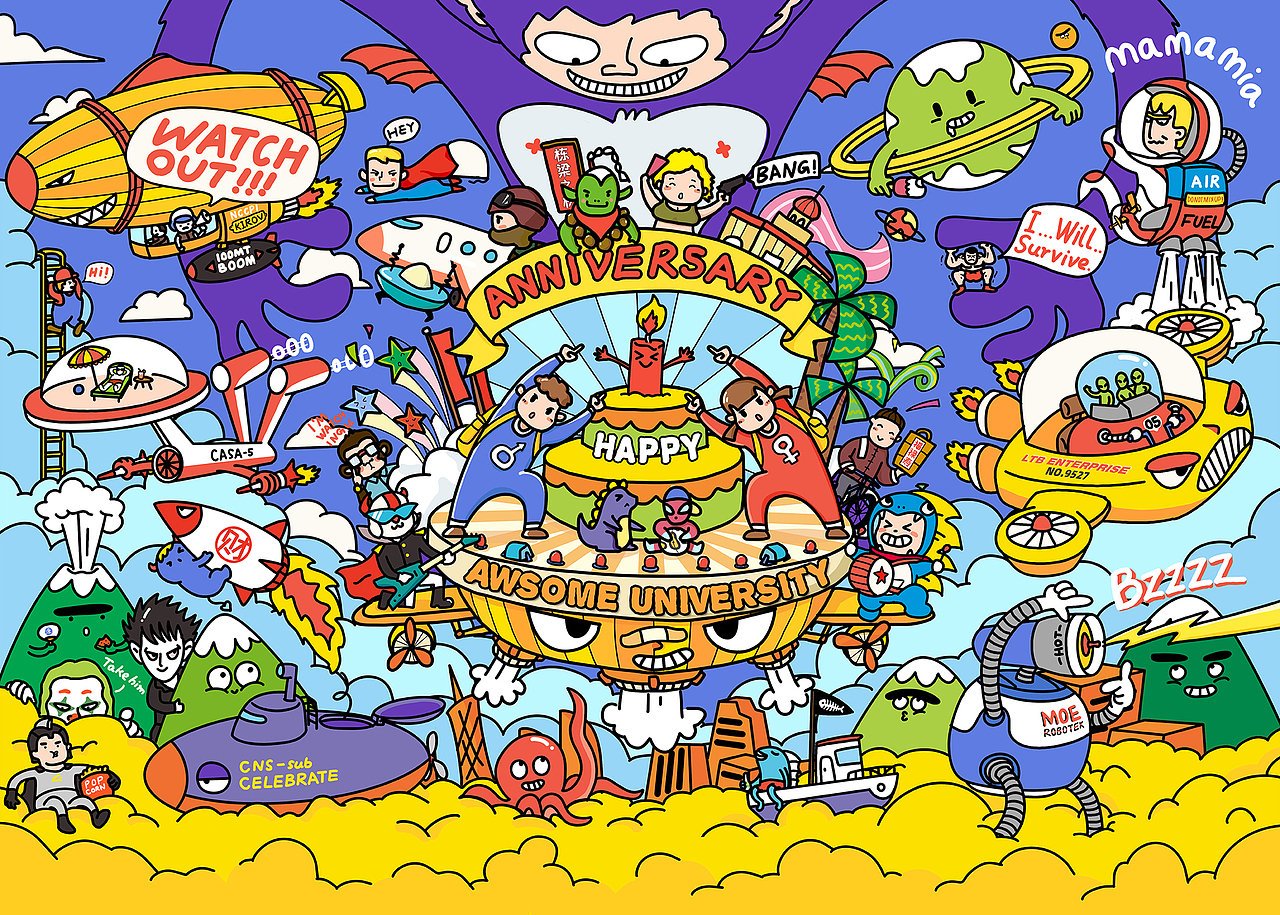 FUNNY CLUB拼图（图ZMzIxNDc4MjIw） - 图案 - 站酷设计师廖无患原创素材 - 站酷ZCOOL