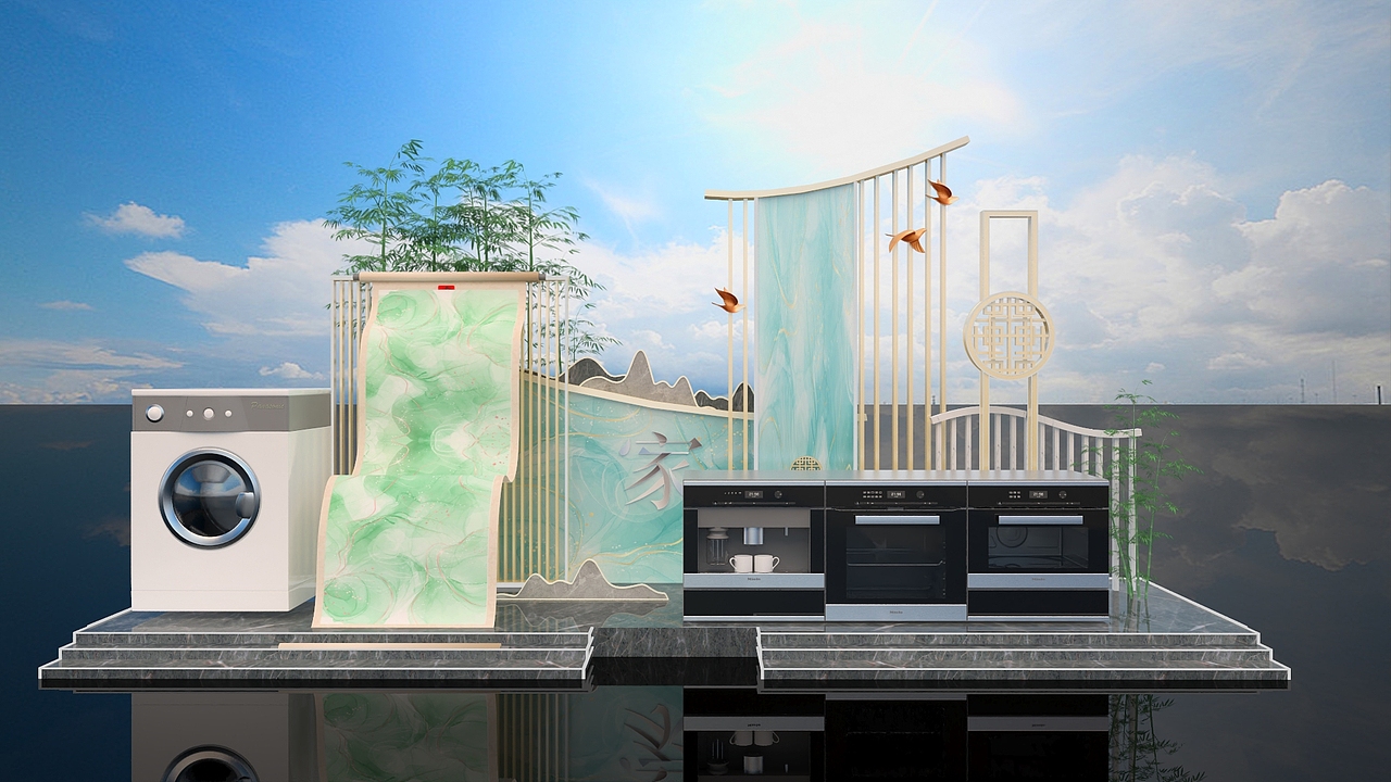 卡萨帝美陈（图ZMzU3NjE1MTk2） - 建筑/空间 - 站酷设计师徐天明F原创素材 - 站酷ZCOOL