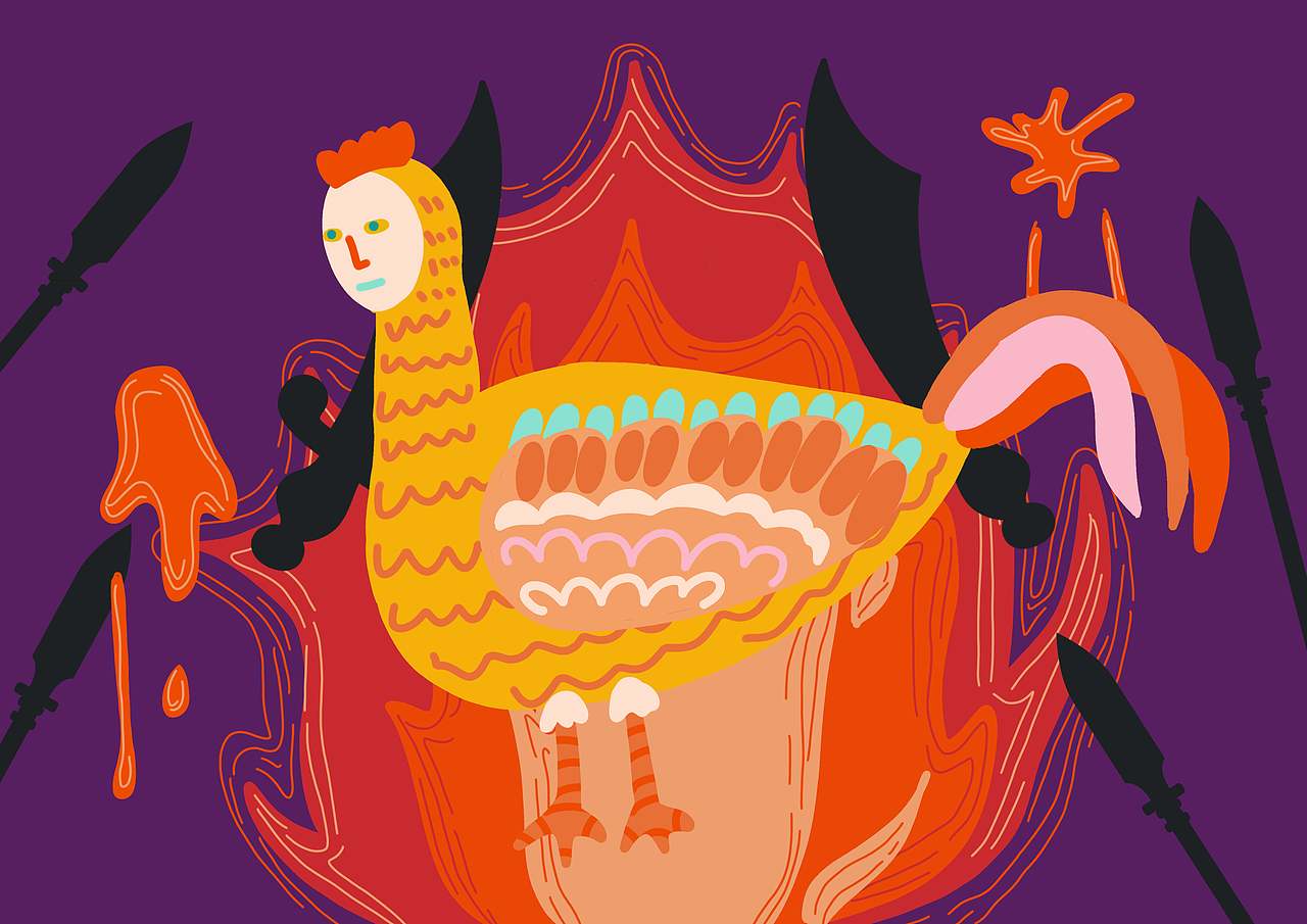 《山海经》“萌化”异兽插画与海报