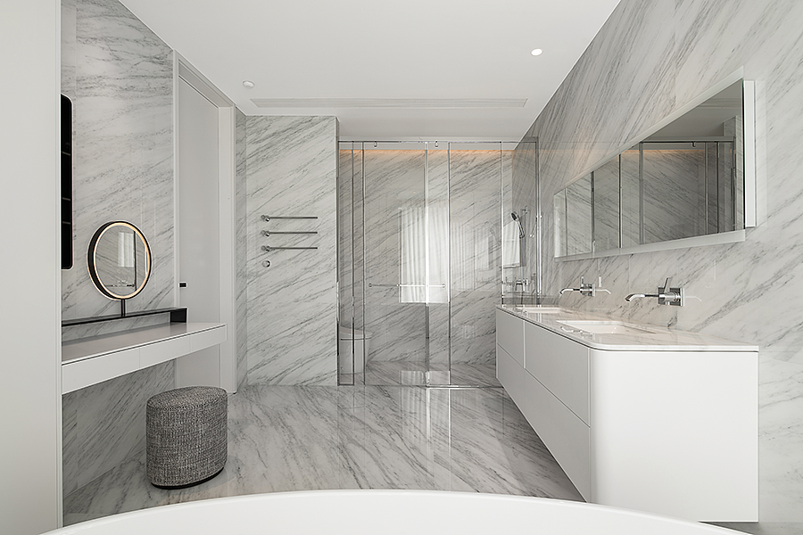 215㎡极简白色住宅,平衡的克制美!