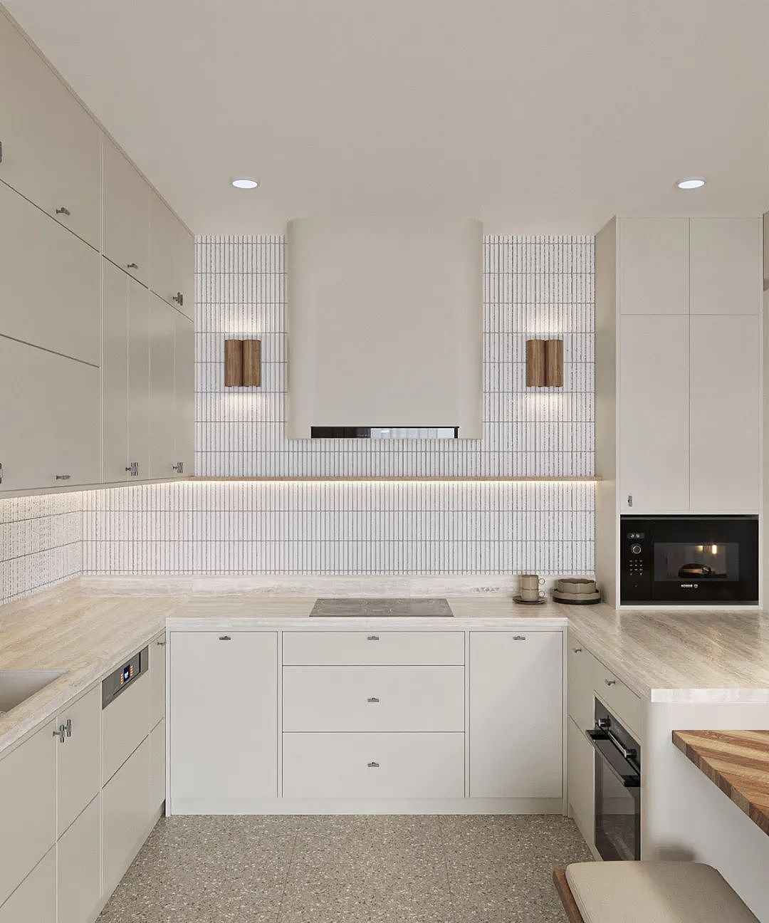 治愈系木质家!2个的奶油家,木头曲线设计好治愈!