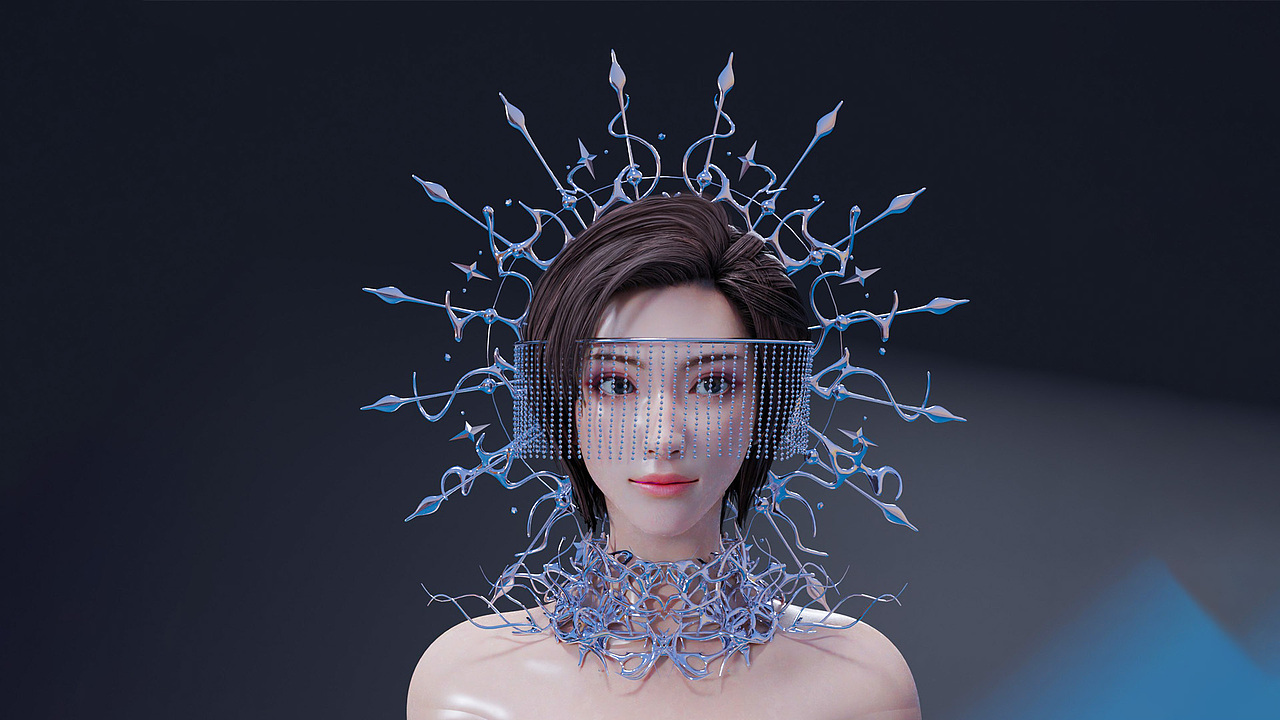虚拟面饰 虚拟时尚设计作品分享（图ZMzMxNDcyNTky） - 其他三维 - 站酷设计师绘有梦原创素材 - 站酷ZCOOL
