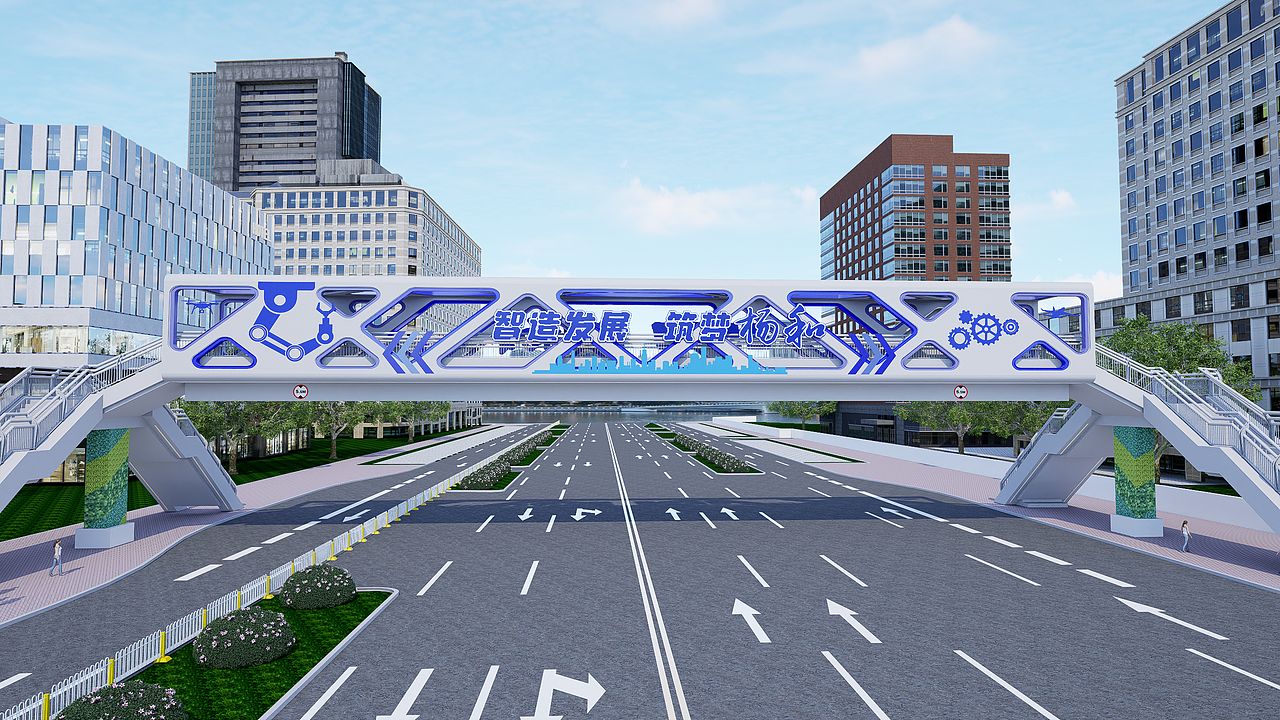 天桥设计提案（图ZMzQ5MzI4NjI0） - 其他空间 - 站酷设计师好似又过几个秋原创素材 - 站酷ZCOOL