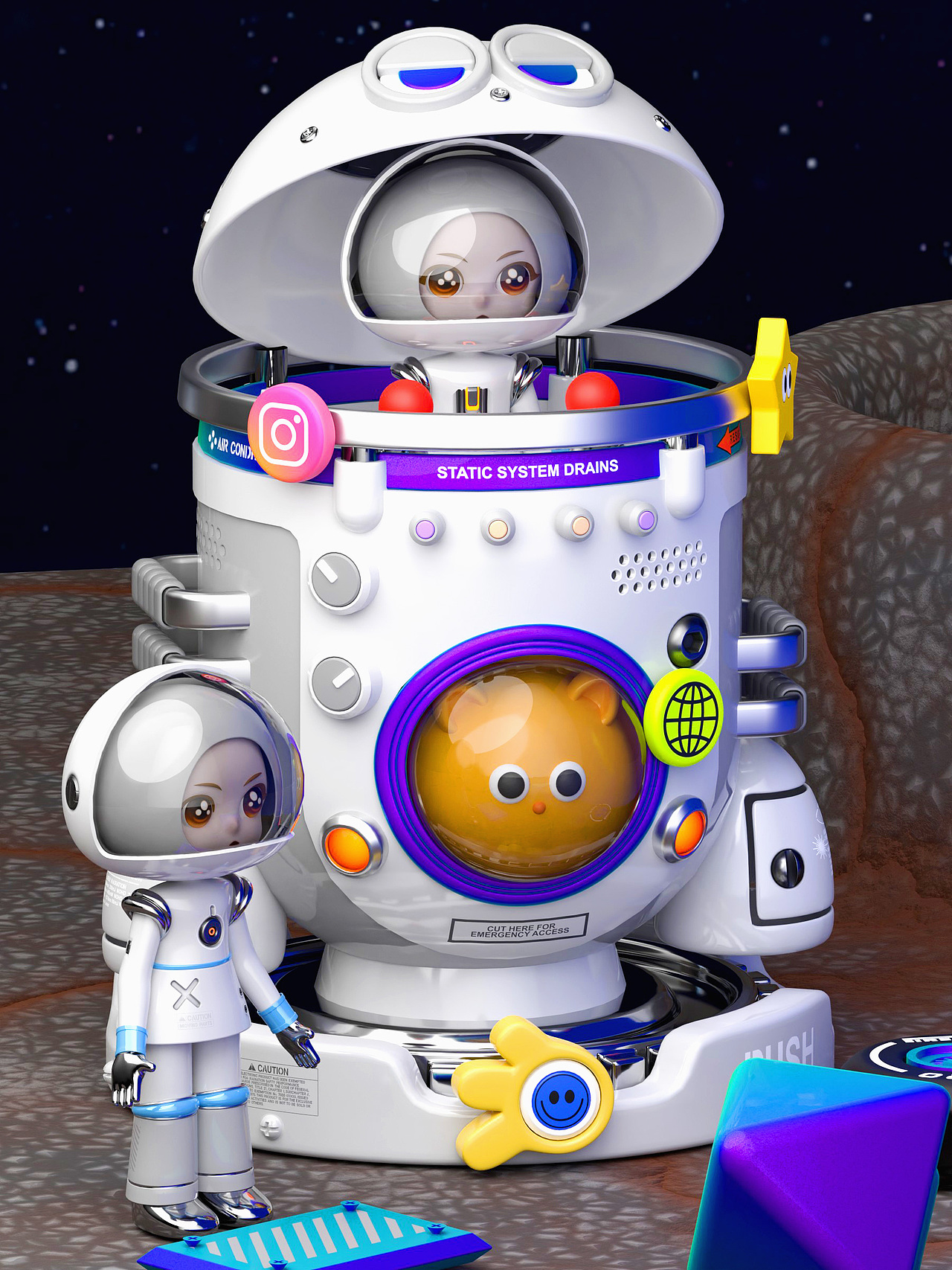 Blender我的宇宙空间站~