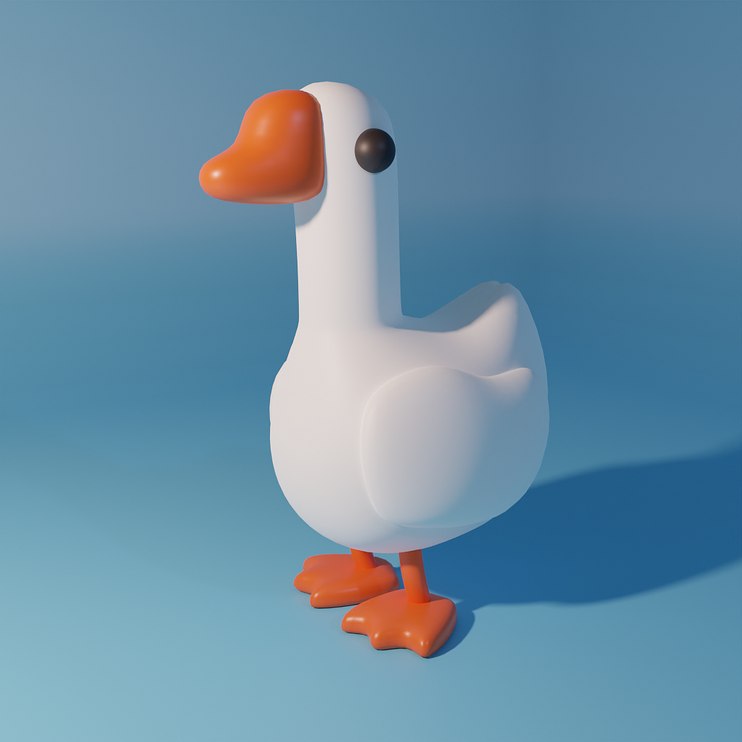 Blender春日创作打卡挑战-day7呆呆鹅（图ZMzM1MDgzODMy） - 场景 - 站酷设计师Z897792444原创素材 - 站酷ZCOOL