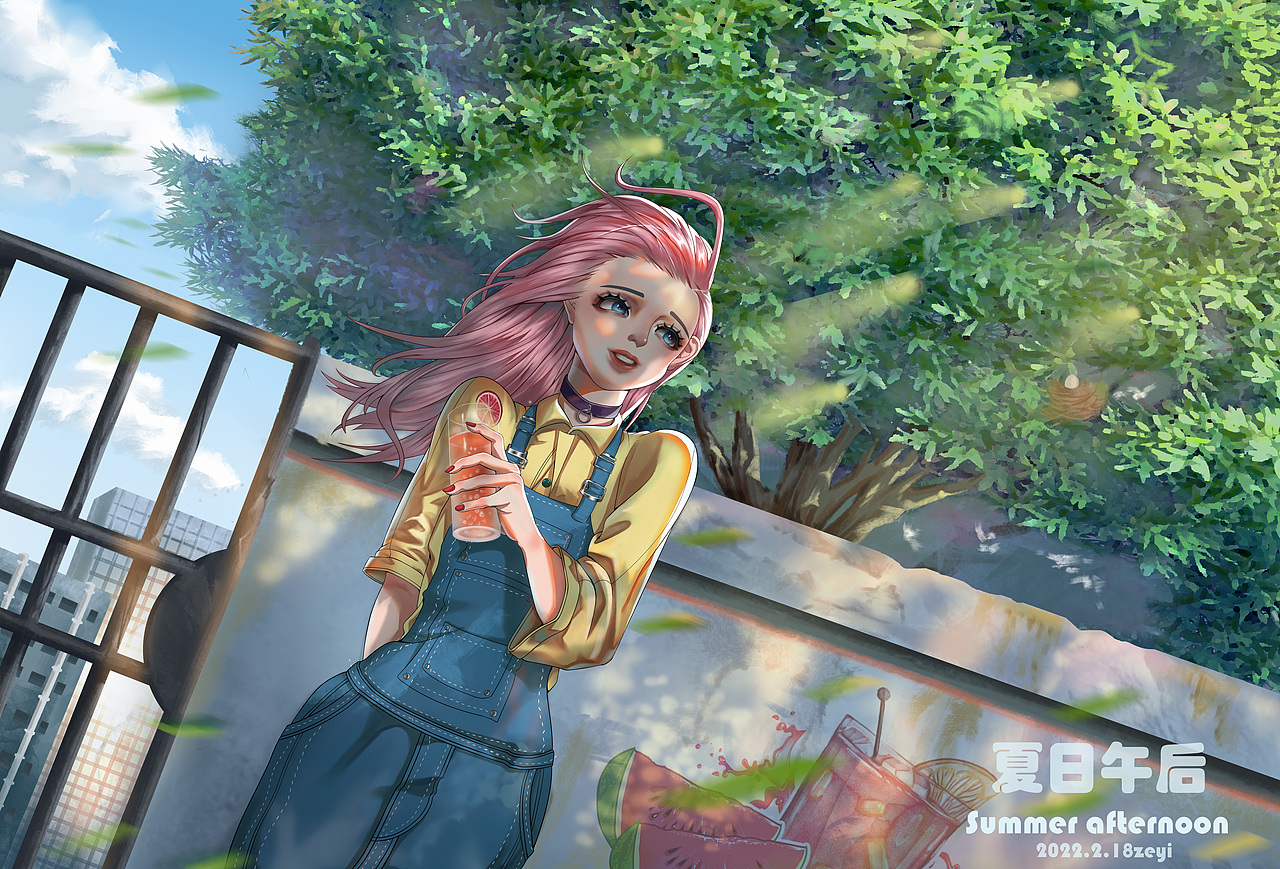 夏日午后（图ZMzAyODIzMzYw） - 创作习作 - 站酷设计师则已1234原创素材 - 站酷ZCOOL