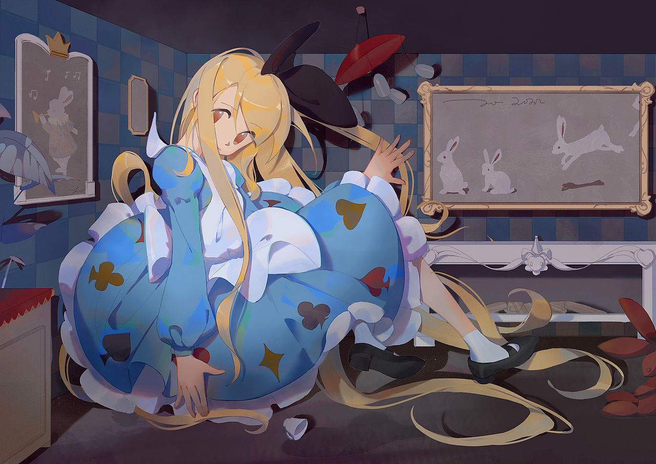 奇境梦游1-7幕（图ZMzYzOTg5NjA4） - 艺术插画 - 站酷设计师江晓尾原创素材 - 站酷ZCOOL