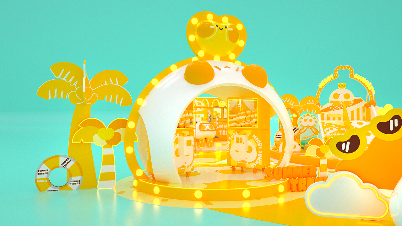 团团夏日变装之"摊玩一夏"