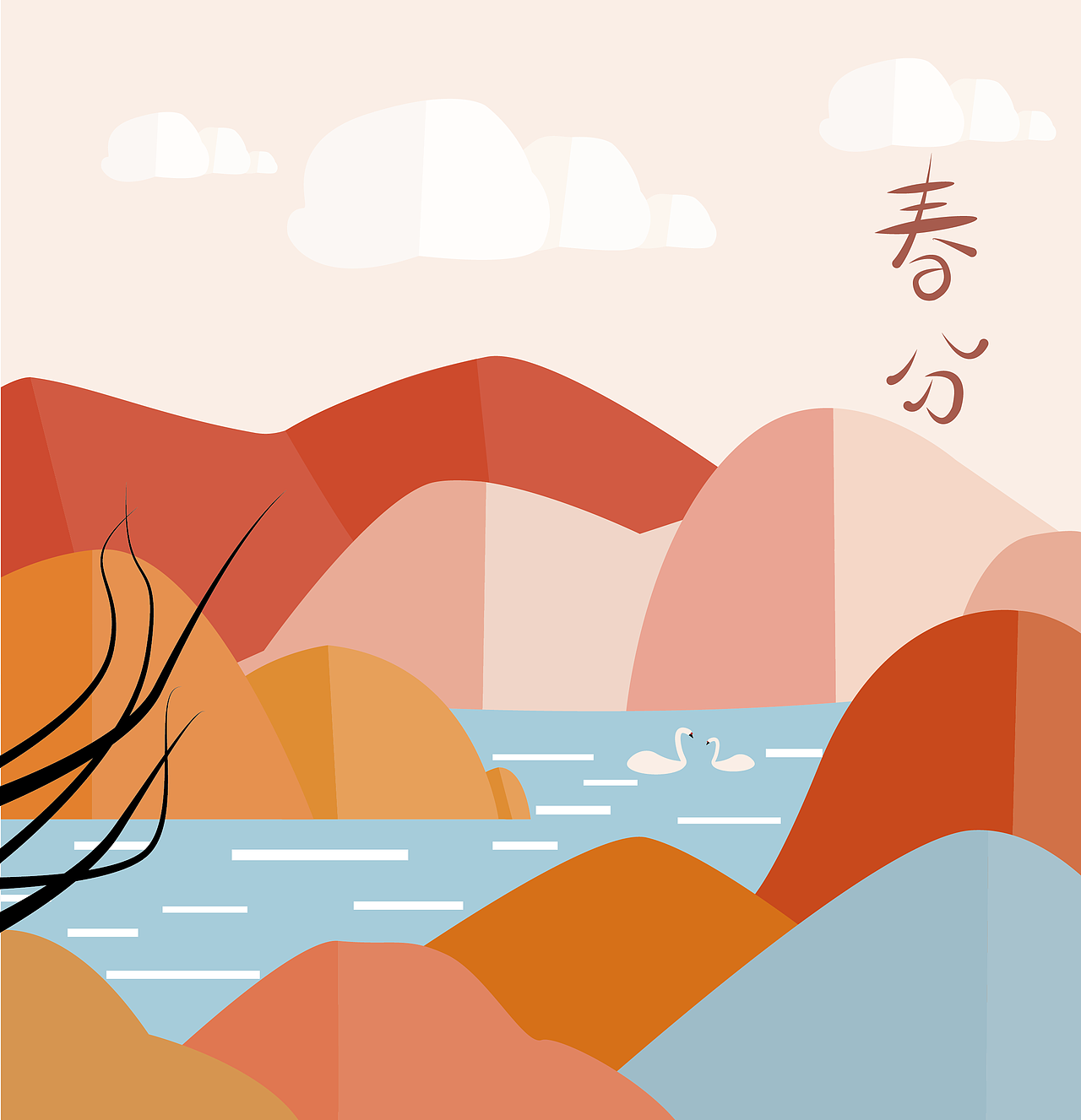 春分（图ZMzA0NjY0NzQw） - 商业插画 - 站酷设计师椰子浆原创素材 - 站酷ZCOOL