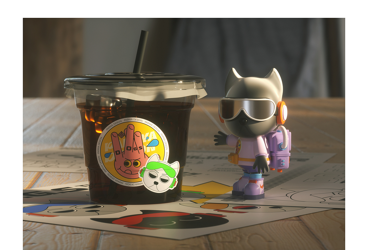 THE D.O.G.S周年纪念IP及周边（图ZMzEyNjQ1ODQw） - 其他三维 - 站酷设计师Papaya_Visual原创素材 - 站酷ZCOOL
