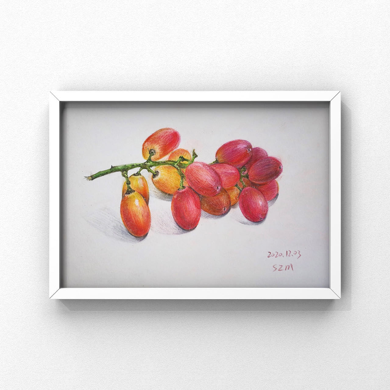 彩铅-提子写生（图ZMzQyODk4OTY0） - 绘画 - 站酷设计师落红满径原创素材 - 站酷ZCOOL