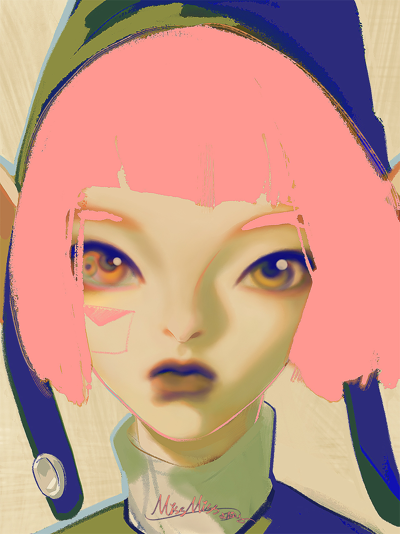 Miss Miss（图ZMzUzMjc0ODQ0） - 艺术插画 - 站酷设计师MingMing_art原创素材 - 站酷ZCOOL
