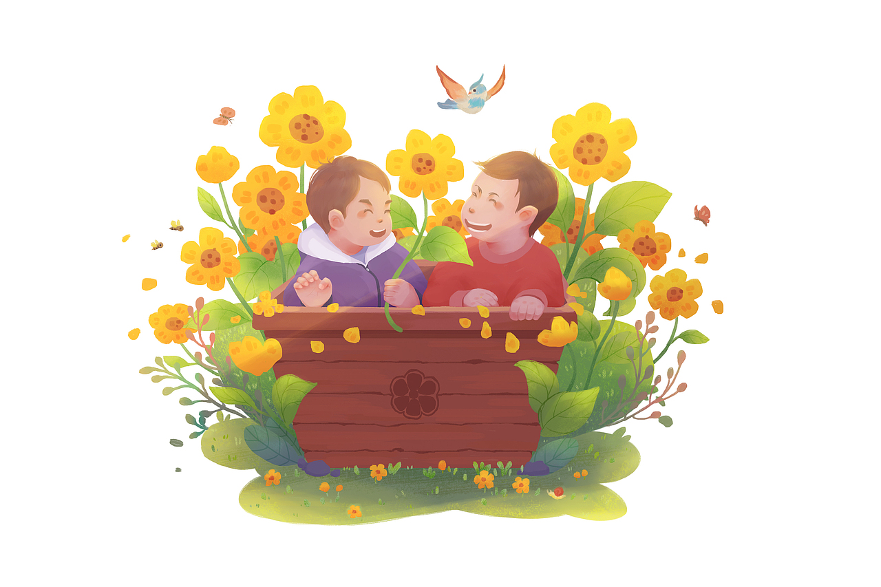 花房（图ZMzMxMzY3MTk2） - 儿童插画 - 站酷设计师CHEN橙_心原创素材 - 站酷ZCOOL