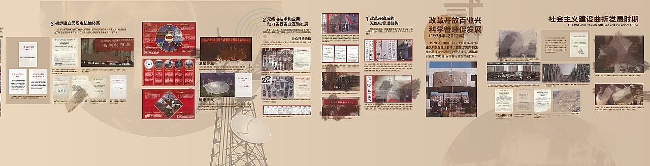 无线电科普走廊立面设计（图ZMzY2Mzg0MzQ0） - 其他平面 - 站酷设计师八袋原创素材 - 站酷ZCOOL