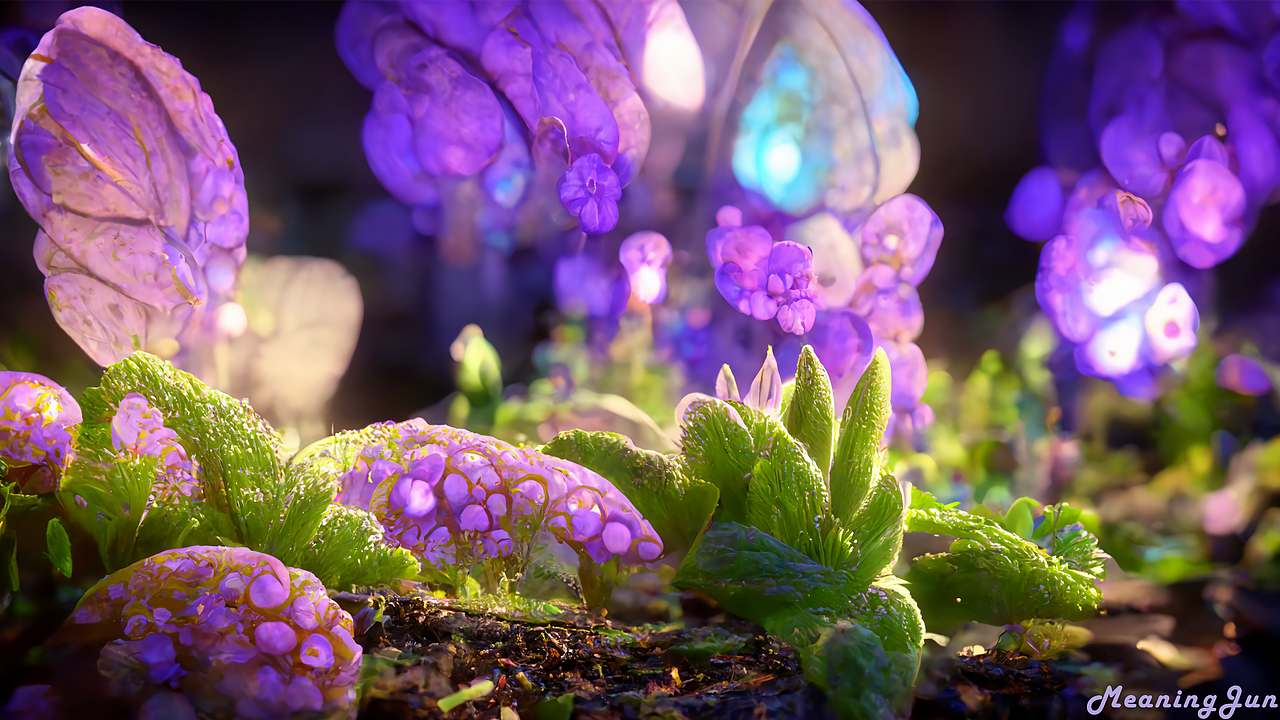 No.9E01 紫罗兰花园-植物篇（图ZMzEzOTQ2NzMy） - 艺术插画 - 站酷设计师Meaning君原创素材 - 站酷ZCOOL