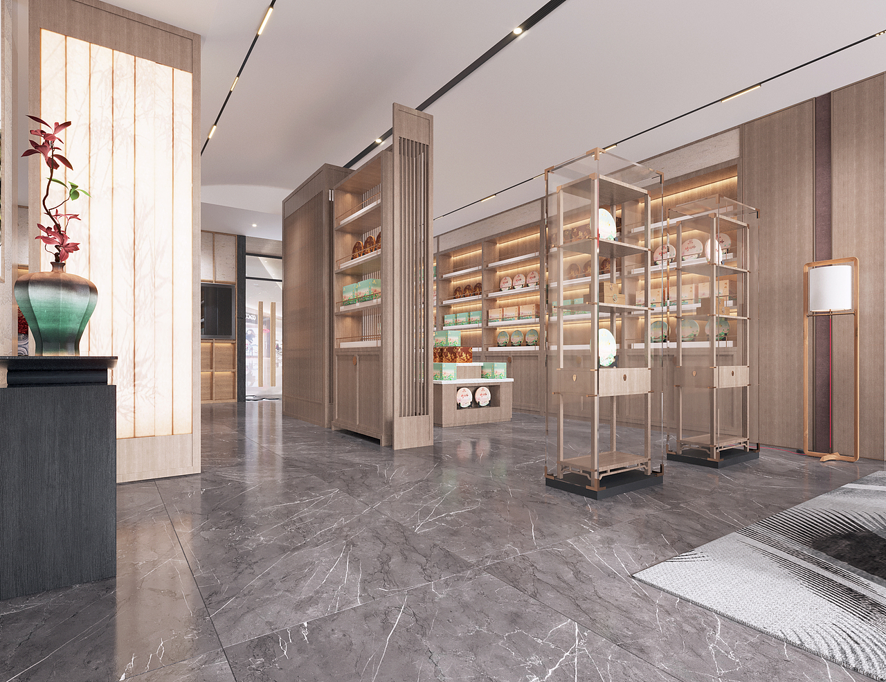 龙和信 茶空间（图ZMzQyMTMyNTc2） - 商业空间设计 - 站酷设计师QlHudesign原创素材 - 站酷ZCOOL