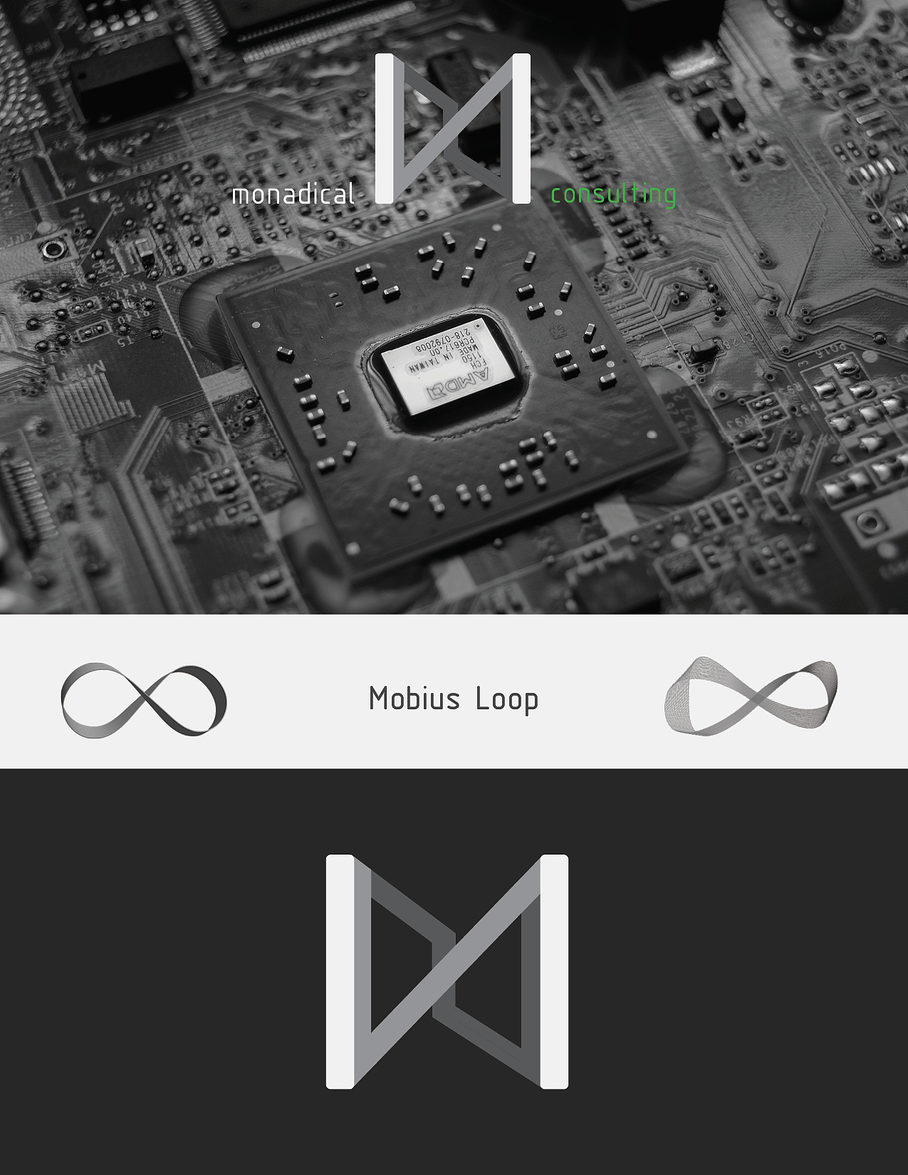 科技感和未来感十足的咨询公司logo设计