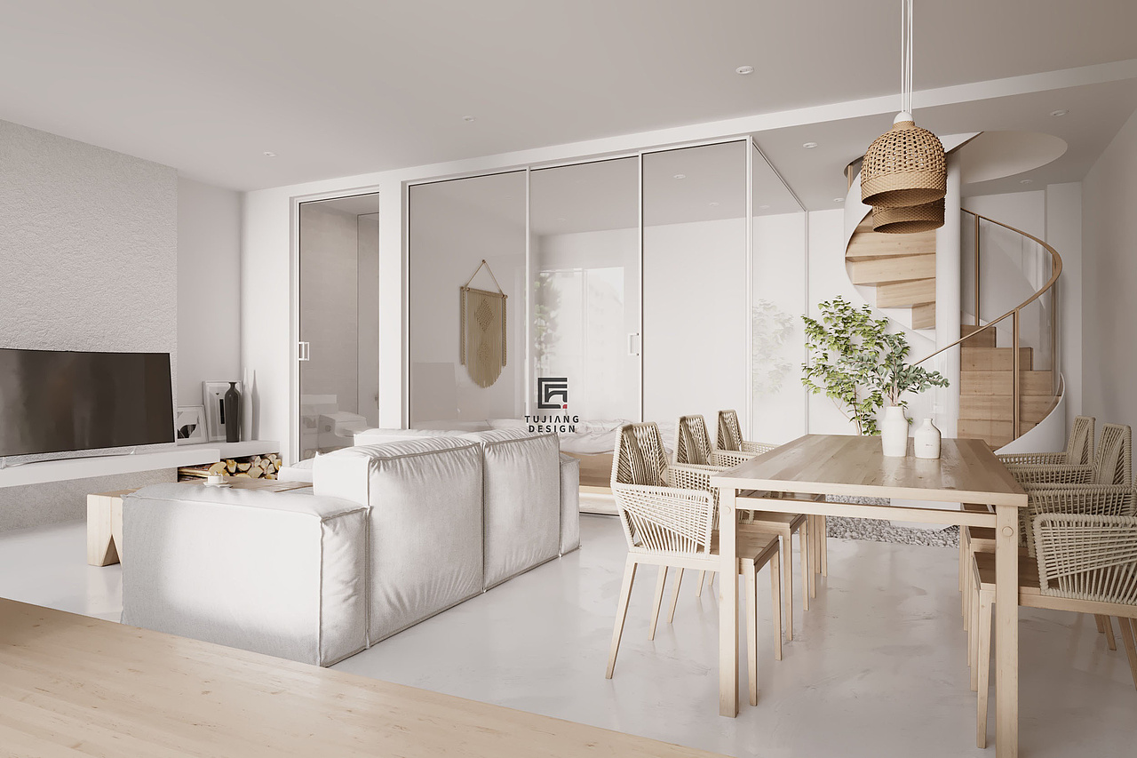 现代原木风,藏在阳光下的宁静生活!