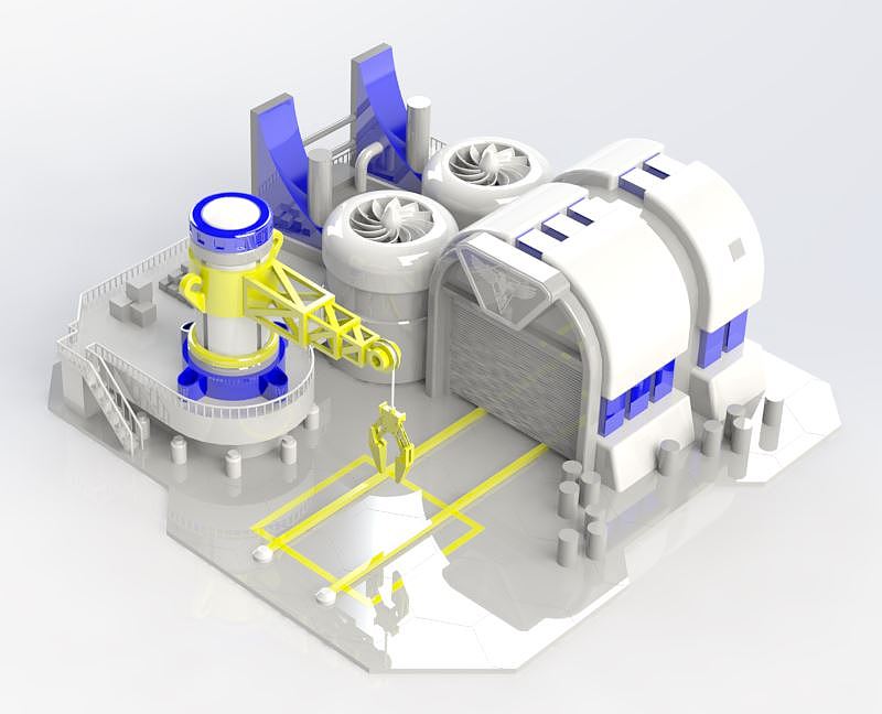 红警2盟军建造厂复刻-高还原度机械模型-SolidWorks