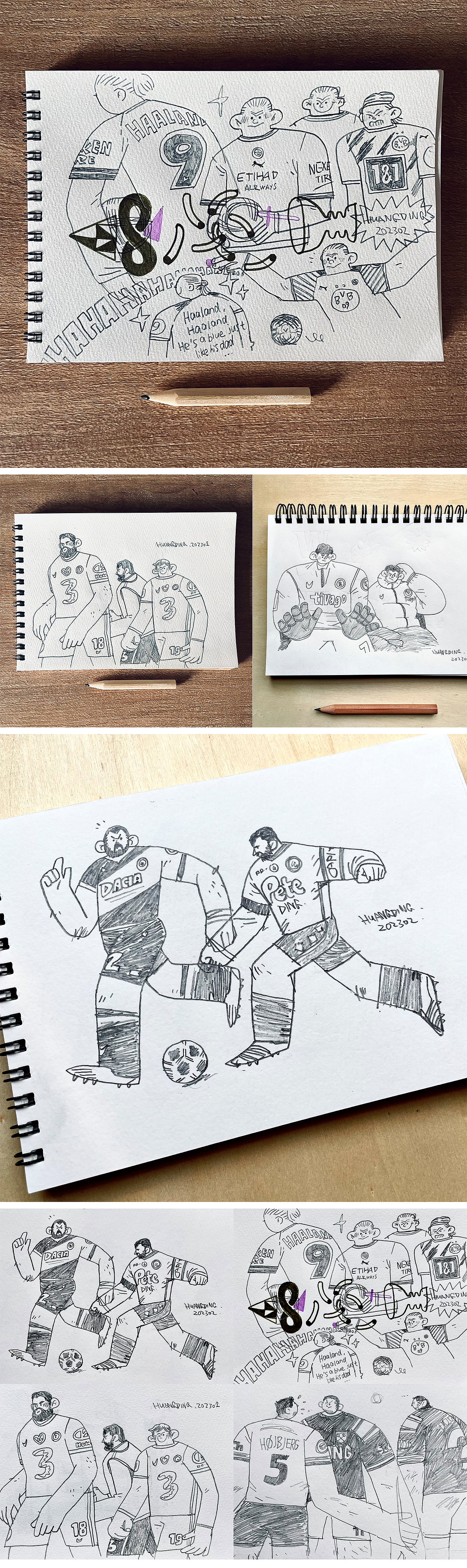 2023上旬的随身本子和手稿-by 丁几