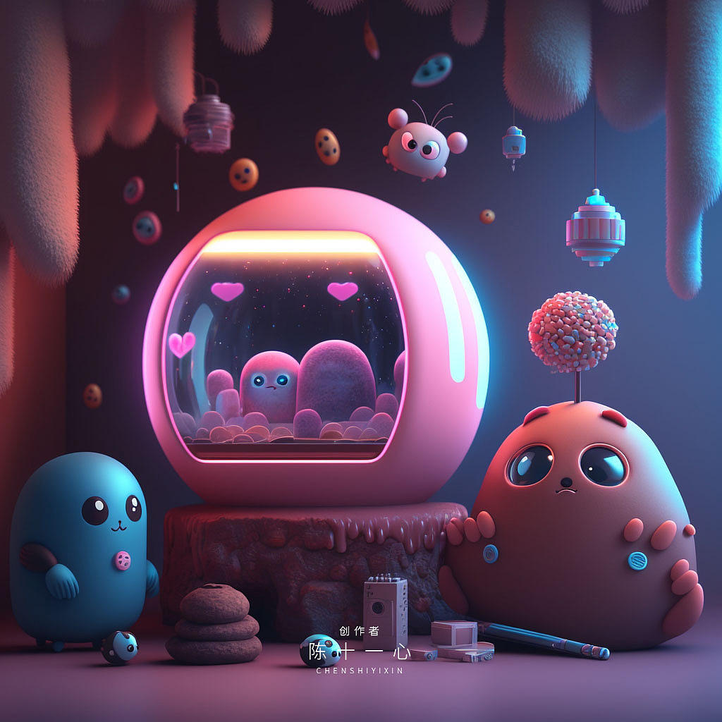 【Midjourney】主题创作，房间里的秘密（图ZMzI4OTU4NTky） - AI作品 - 站酷设计师陈十一心SD原创素材 - 站酷ZCOOL