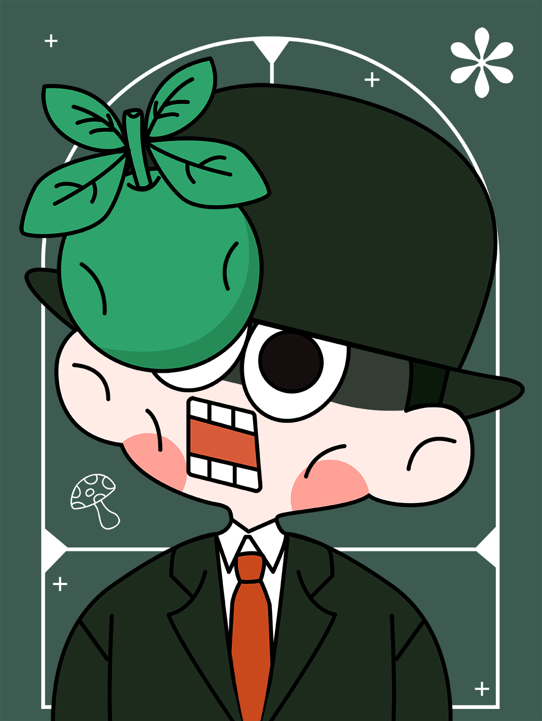 居家世界名画系列插画