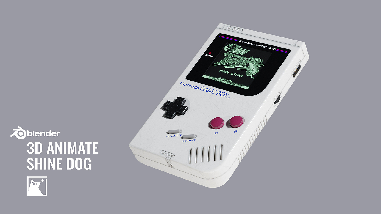 【blender】产品动画 Gameboy（图ZMzI0NDU2MzAw） - 产品 - 站酷设计师sssssshinedog原创素材 - 站酷ZCOOL