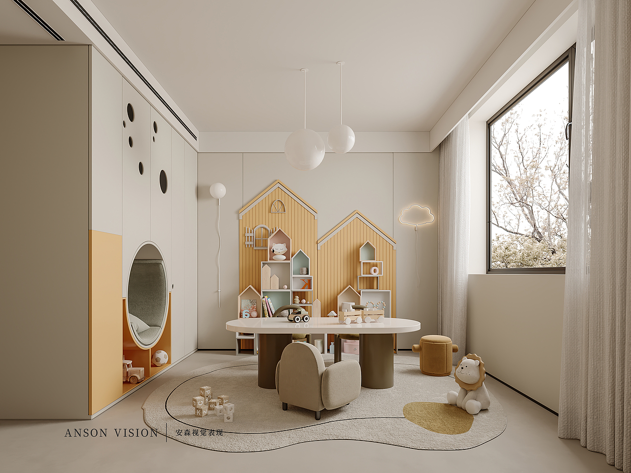 Anson︱枫 现代别墅多空间表现（图ZMzM4MjI4NTQ0） - 家装设计 - 站酷设计师Anson安森视觉原创素材 - 站酷ZCOOL