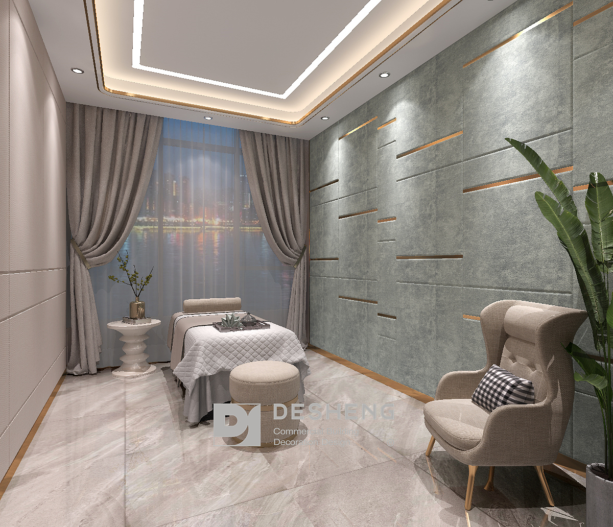 德盛装饰商业装修案例-养生会所（图ZMzU3ODc5Mzg0） - 建筑设计 - 站酷设计师德盛未来装饰设计原创素材 - 站酷ZCOOL