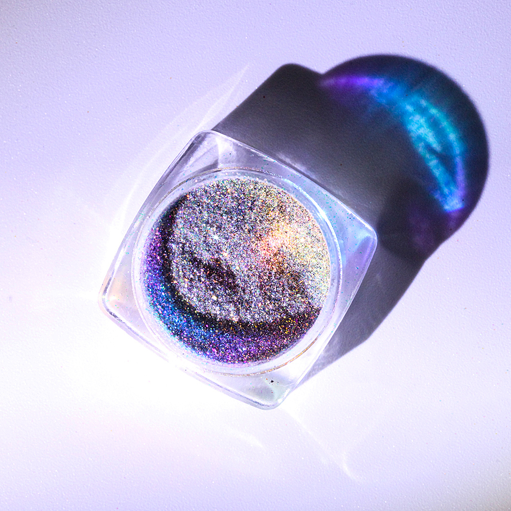 变色龙碎钻美甲原料拍摄