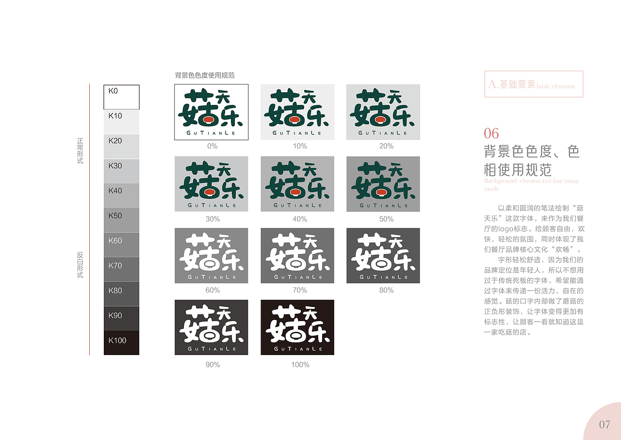 “菇天乐”品牌餐饮行业视觉VI设计