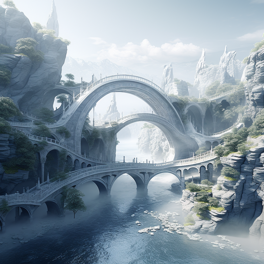 梦幻城堡与拱形桥（图ZMzU3MTcwOTU2） - 商业插画 - 站酷设计师荷逸原创素材 - 站酷ZCOOL