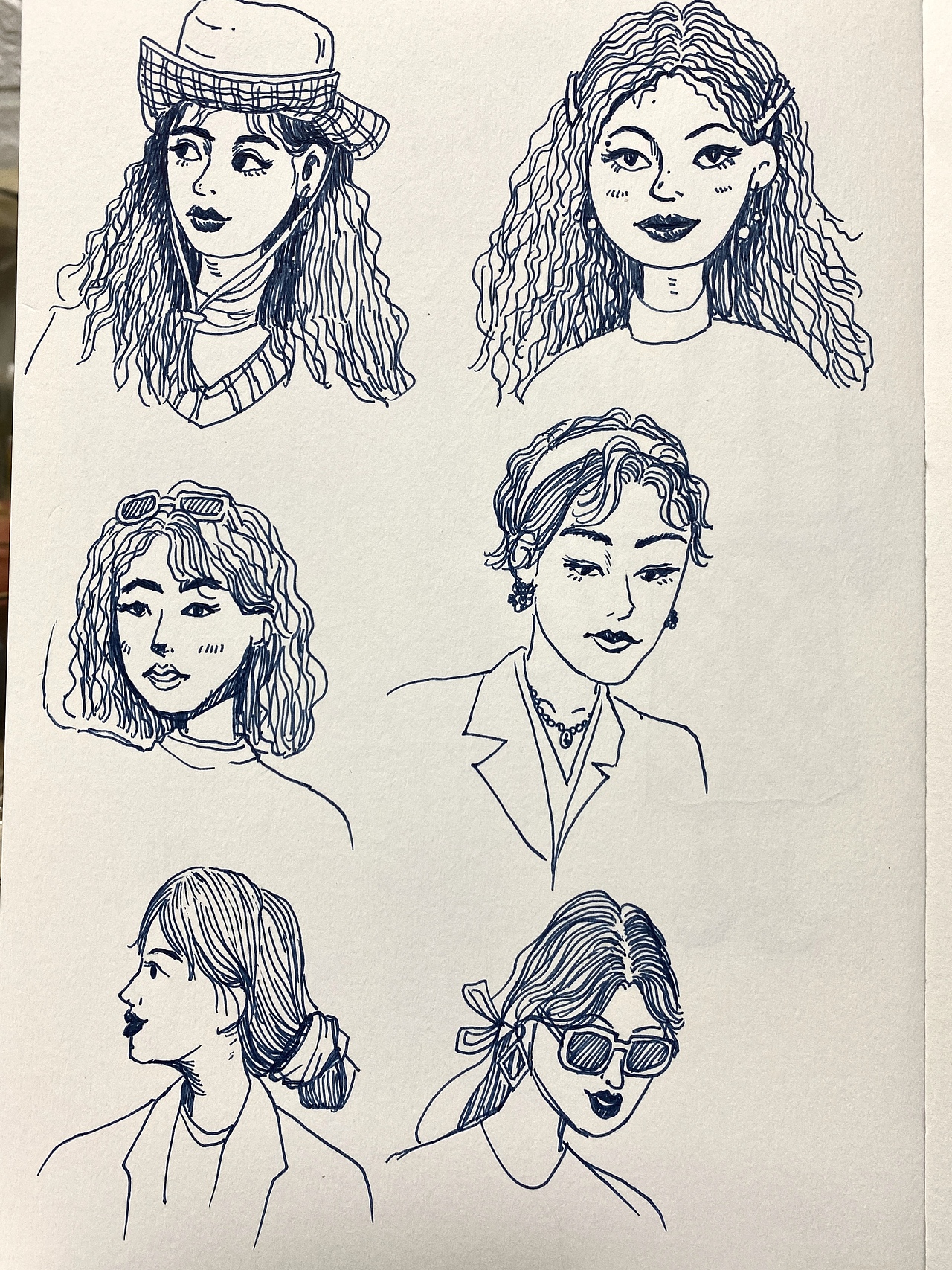 手绘速写打卡day8-头像