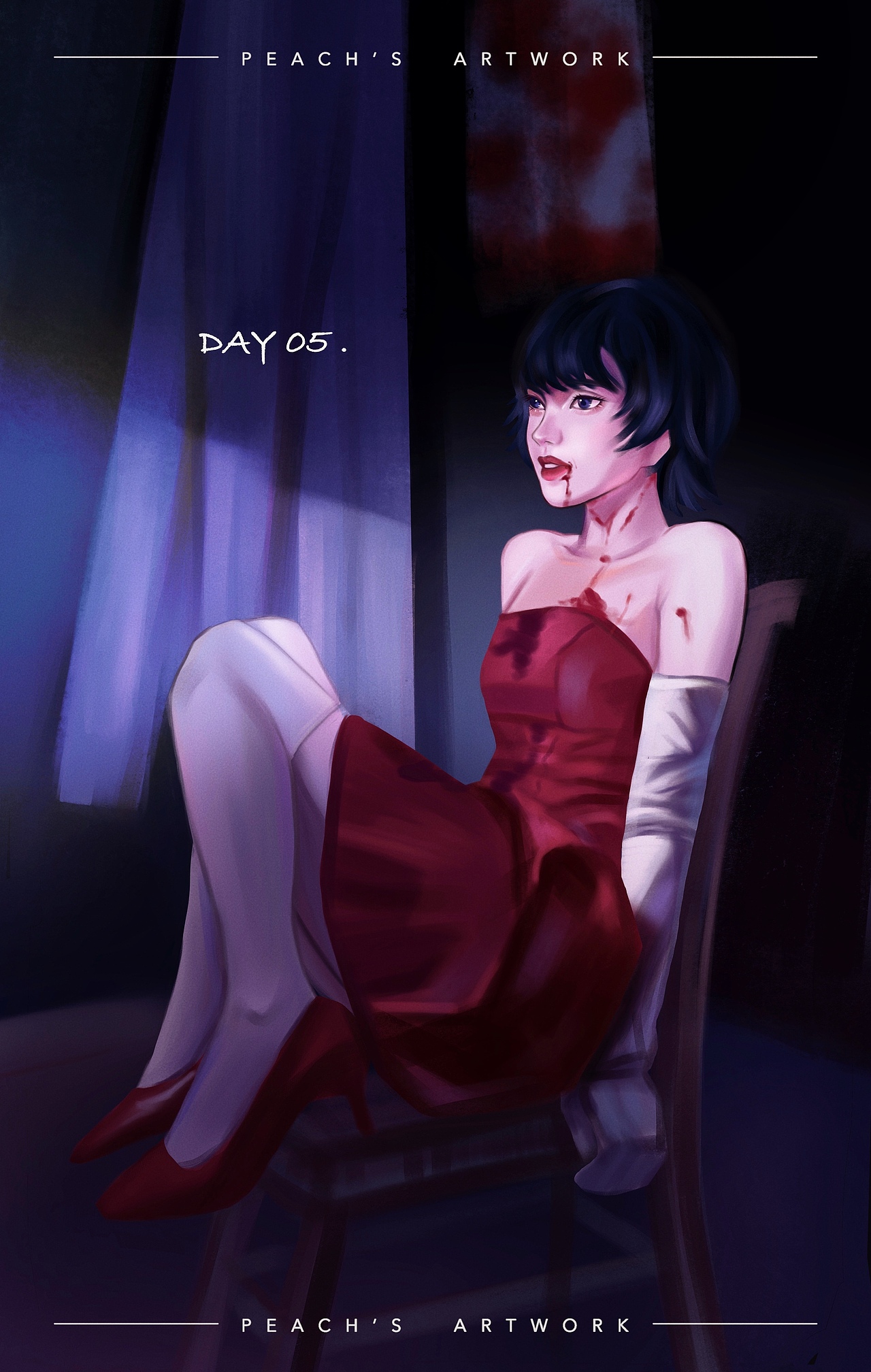 60天色彩打卡人像部分（图ZMjk2MjY1NDY0） - 创作习作 - 站酷设计师烂桃子君原创素材 - 站酷ZCOOL