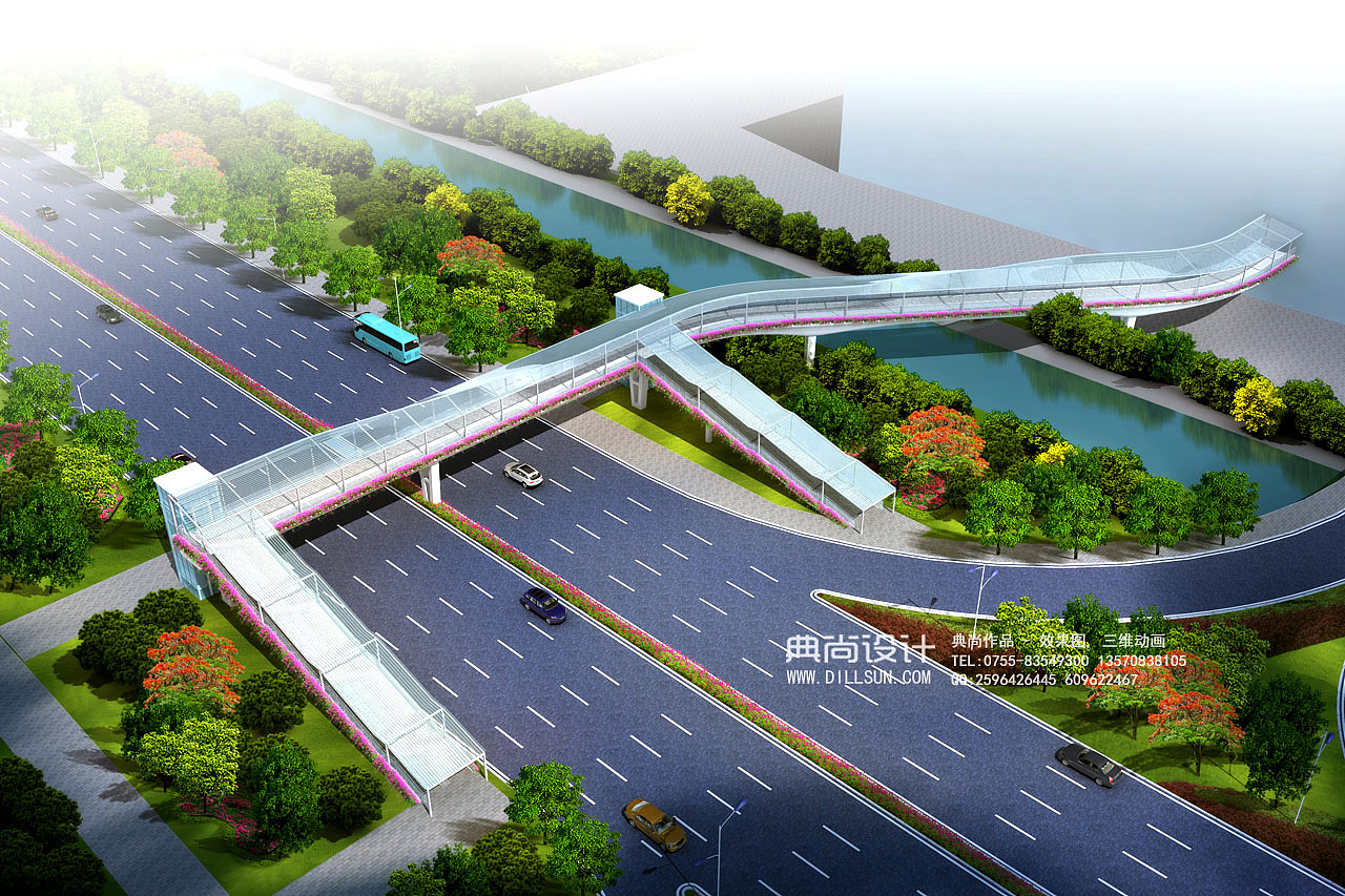 人行天桥效果图1