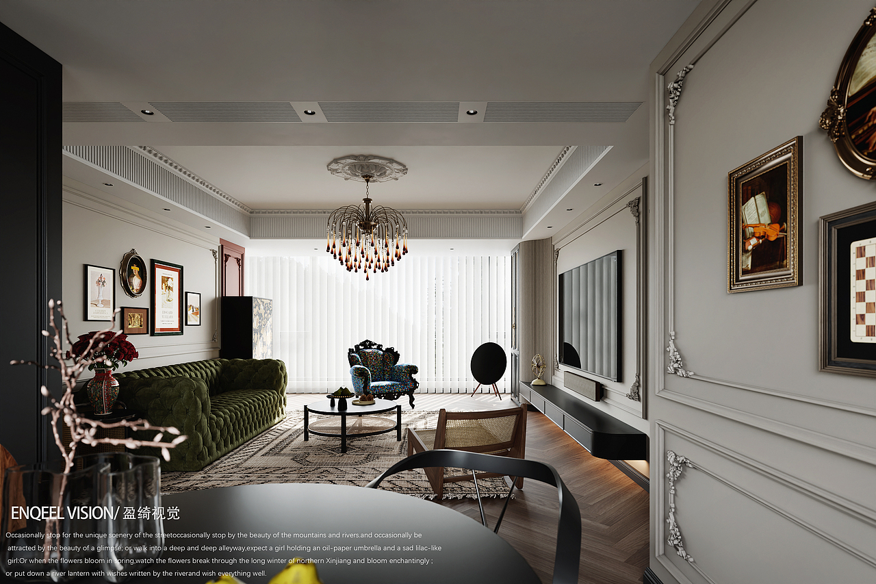 法式复古渲染（图ZMzQ5NjE3MzUy） - 家装设计 - 站酷设计师盈绮视觉深化原创素材 - 站酷ZCOOL