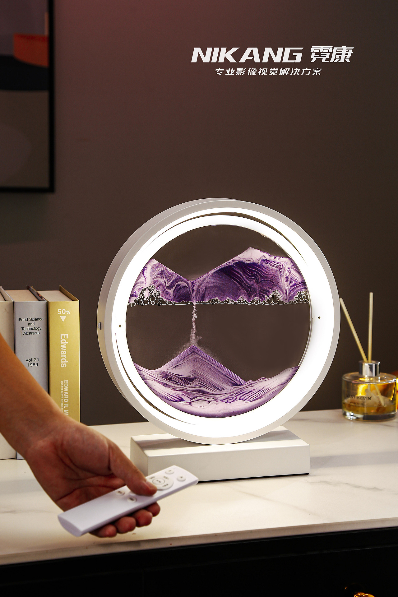 家居摆件 山水流沙画