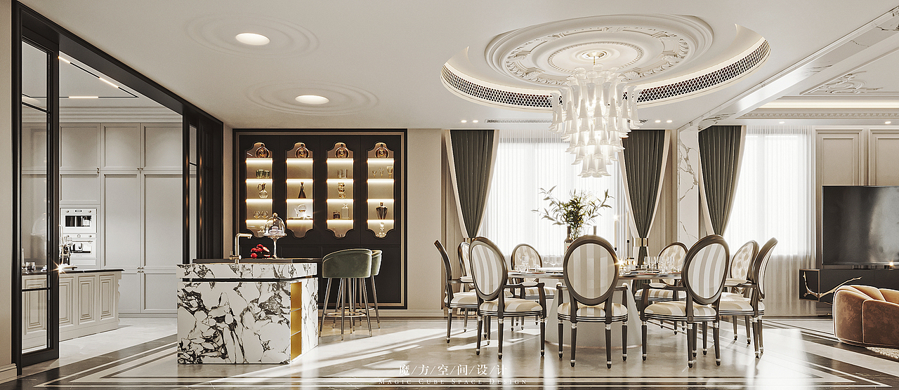 【魔方】青岛•法式中国风别墅项目