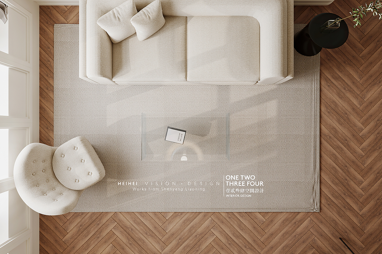 现代奶油风效果表现（图ZMzA3Njc1MDQw） - 家装设计 - 站酷设计师模型不换钱原创素材 - 站酷ZCOOL