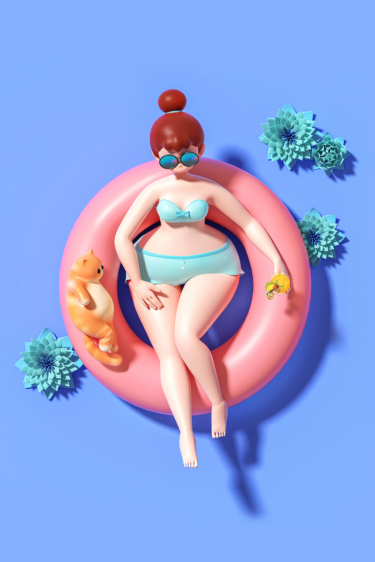 CQT 原创IP形象设计-《肥妹》（图ZMzAwNDg3NjM2） - IP形象 - 站酷设计师么么么么哒原创素材 - 站酷ZCOOL