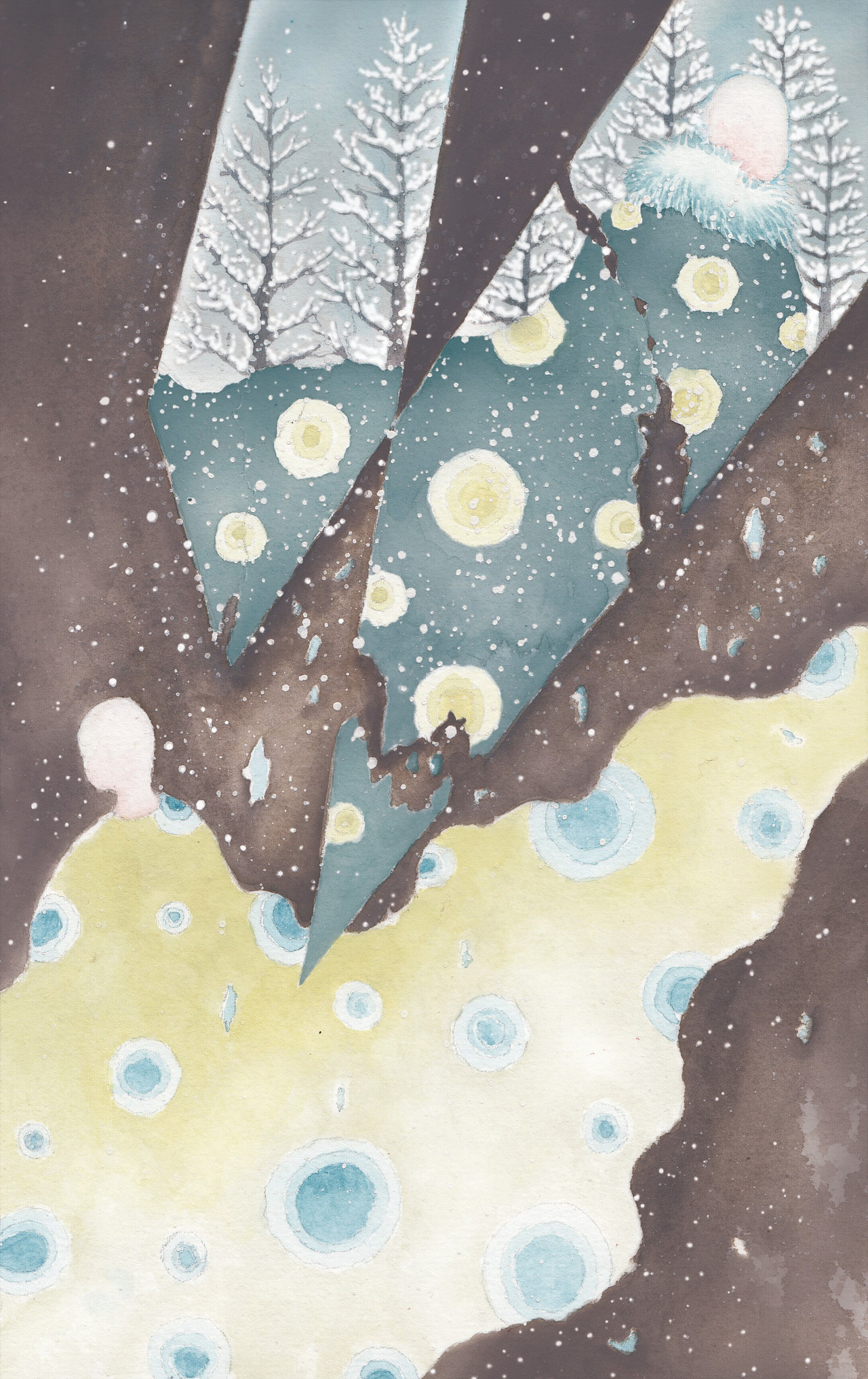 手绘水彩:为诗集配的画