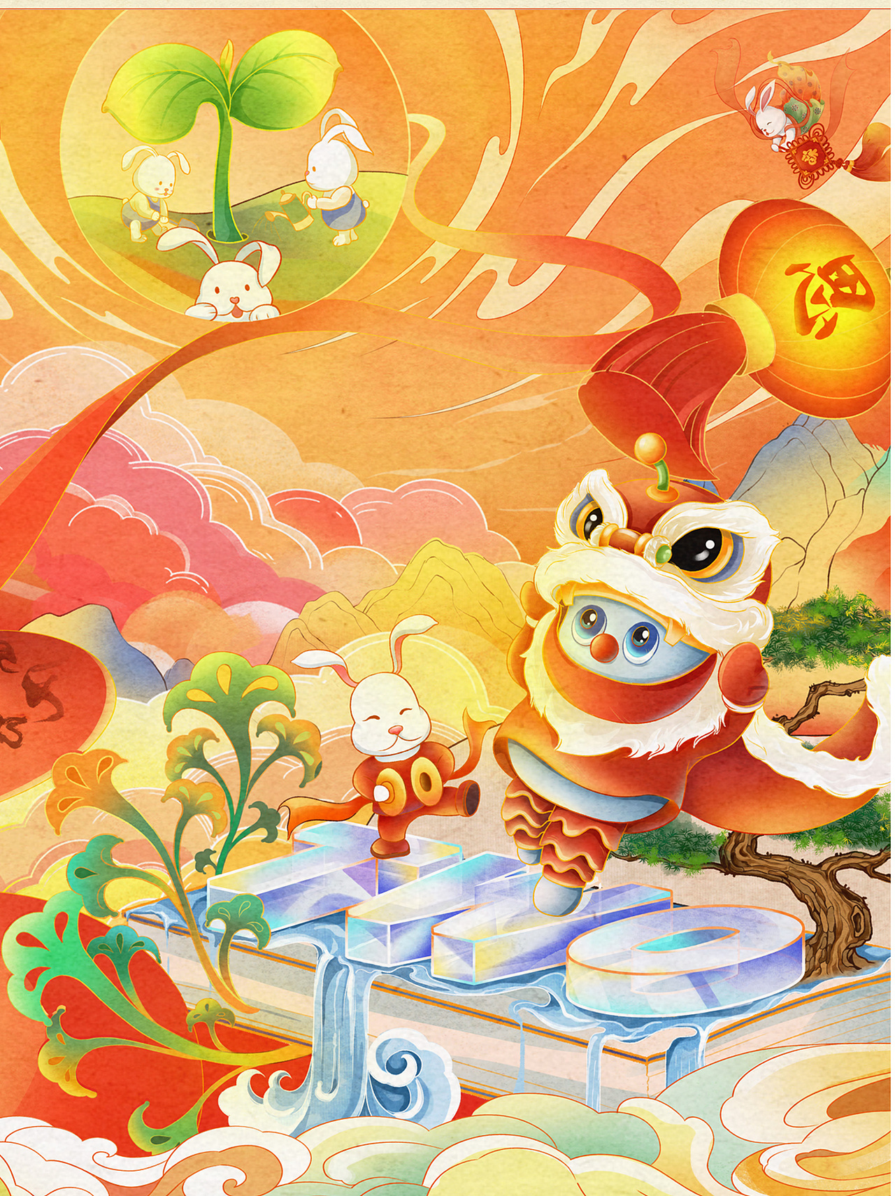 兔年包装礼盒（图ZMzQyNDE5OTM2） - 商业插画 - 站酷设计师子风藤原创素材 - 站酷ZCOOL