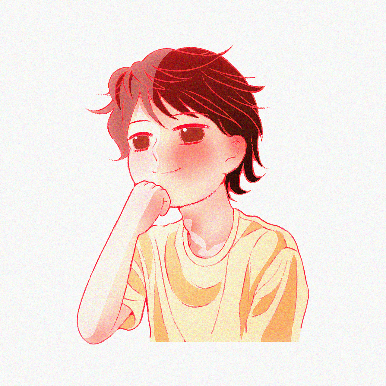 忘(附线稿) 【挑战百变头像 第二十四张】（图ZMzQwOTU1NzU2） - 创作习作 - 站酷设计师冰蓝茉莉原创素材 - 站酷ZCOOL