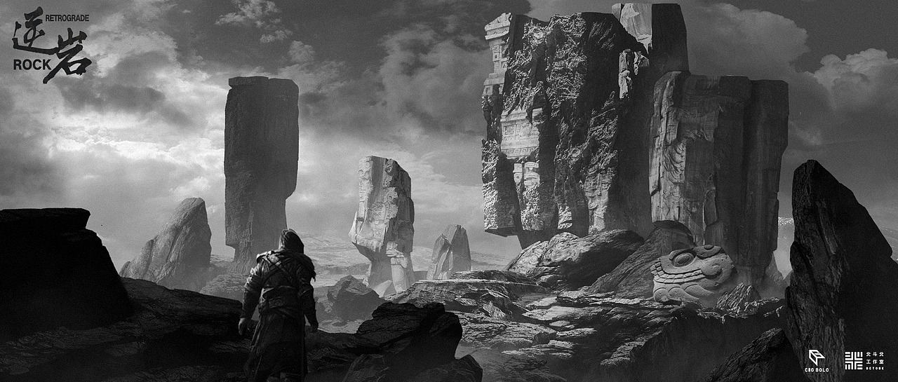 《黑白气氛图》 (3) | 北斗北学馆·基础班学员作品（图ZMzMzOTU3MTQw） - 概念设定 - 站酷设计师北斗北学馆原创素材 - 站酷ZCOOL