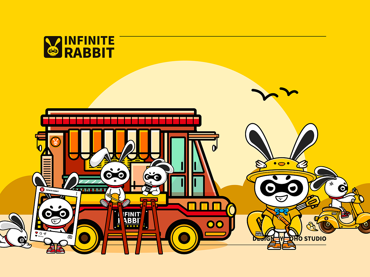 潮牌无穷兔IP品牌设计 x 违红红（图ZMzQyNzY4NDUy） - IP形象 - 站酷设计师桃记工作室原创素材 - 站酷ZCOOL