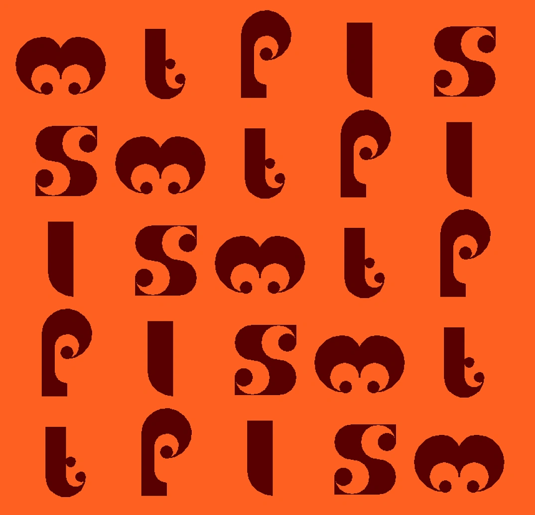 作品：《用Python创建罗马文字图形》